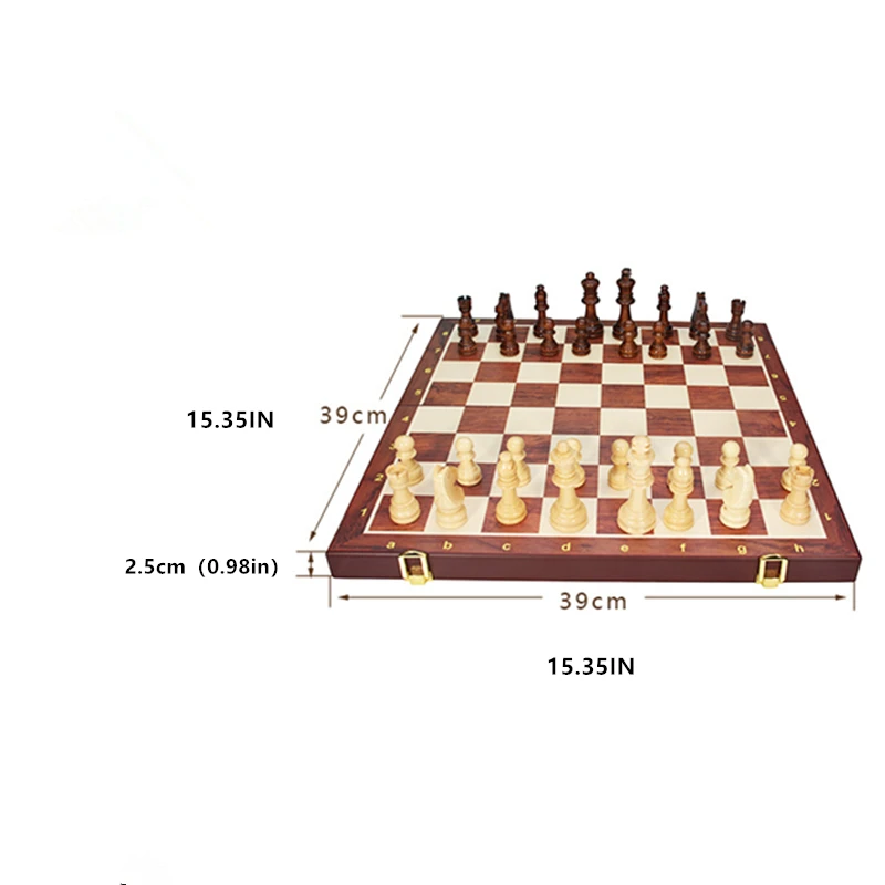 Magnetic Chess Set Board Game Wooden Chess Foldable Chess Board Chess Pieces And Board Table Games Chess Puzzle Game Chess Pieces Solid Wood Chess Pieces Wooden Folding Board Game