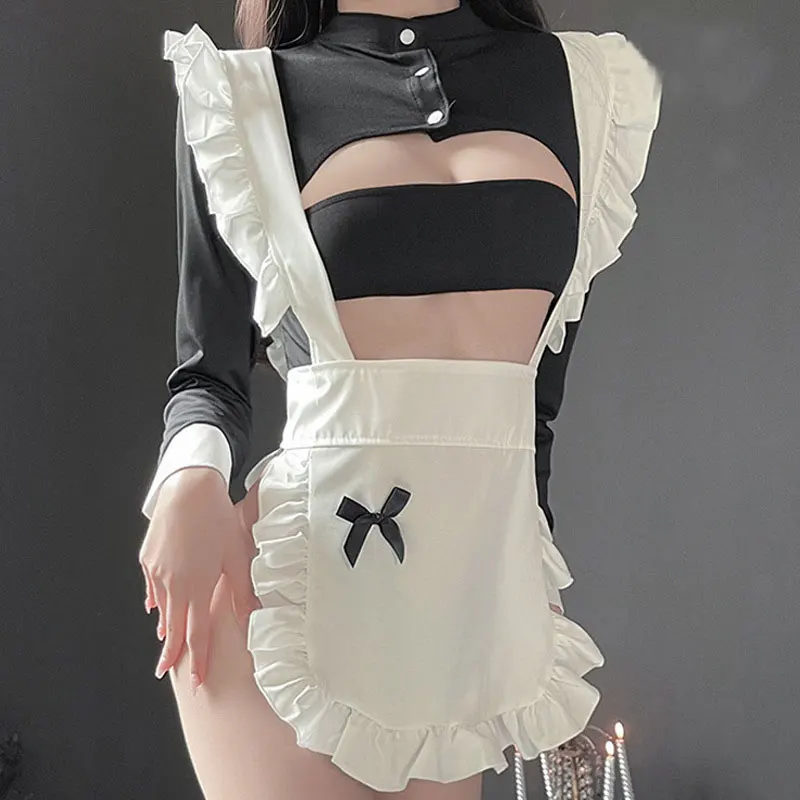 Cosplay Costumes Sex Women Dresses New Maid Outfit Erotic Suit Night Babydoll Anime Accessories Lolita Set Curve Lingerie