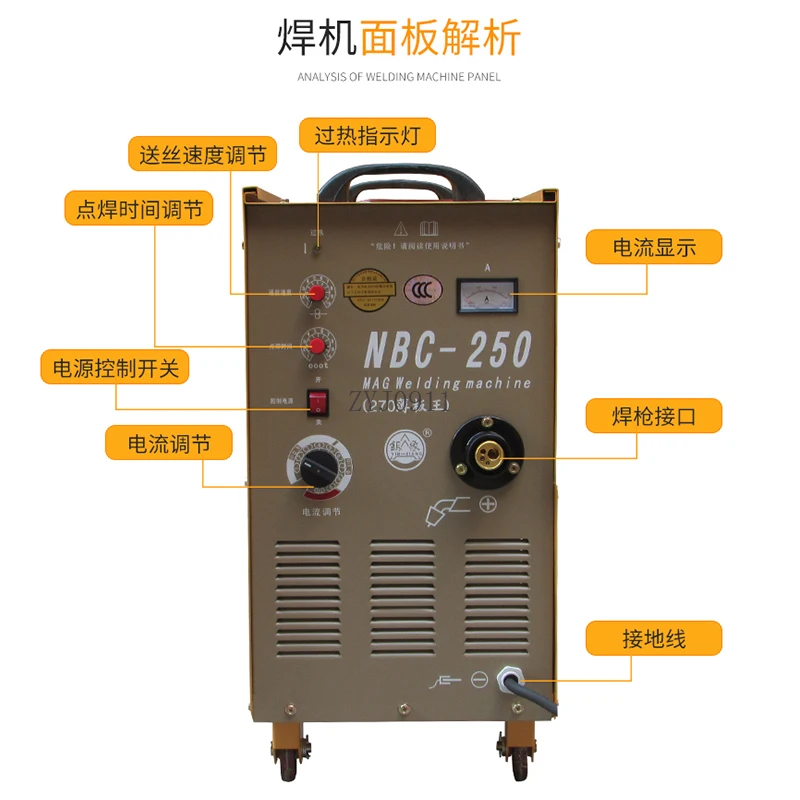 Carbon dioxide shielded welding machine Second shielded welding 380V industrial integrated CO2 coil machine