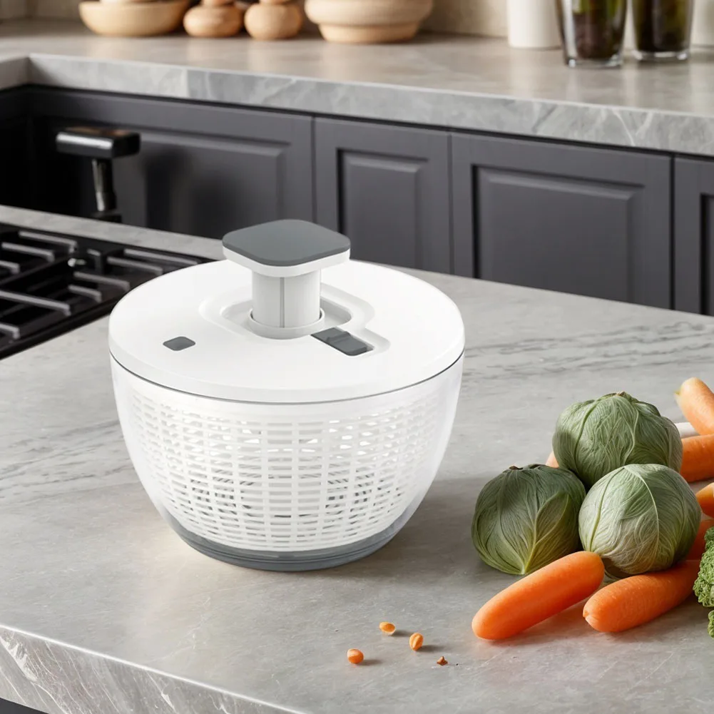 4.5L Vegetable Dehydrator Multifunctional Vegetable Washing Machine for Draining Fruit
