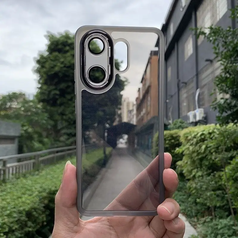 Fashion Simple Transparent Magnetic TPU Skin-friendly Anti-fall Cover