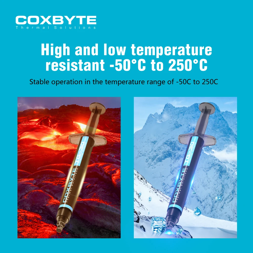 Coxbyte 17.5W/mk 고품질 고열전도율 액상 금속 열전도 페이스트 실리콘 플라스터 CPU GPU 냉각용