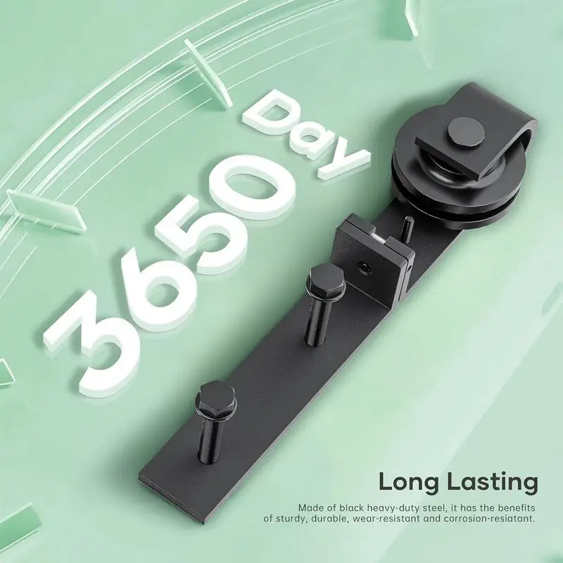 Rail Sliding Barn Door Carbon Steel Hardware Kits Set Rail Sliding Barn Door Hardware Floor Guide Warehouse
