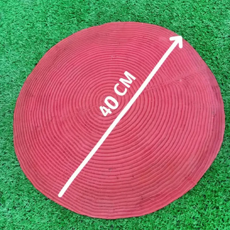 Fake Tree Rings 35cm Molded Cement Garden Simulation Wooden Stakes Tree Bark Christmas Printing Halloween