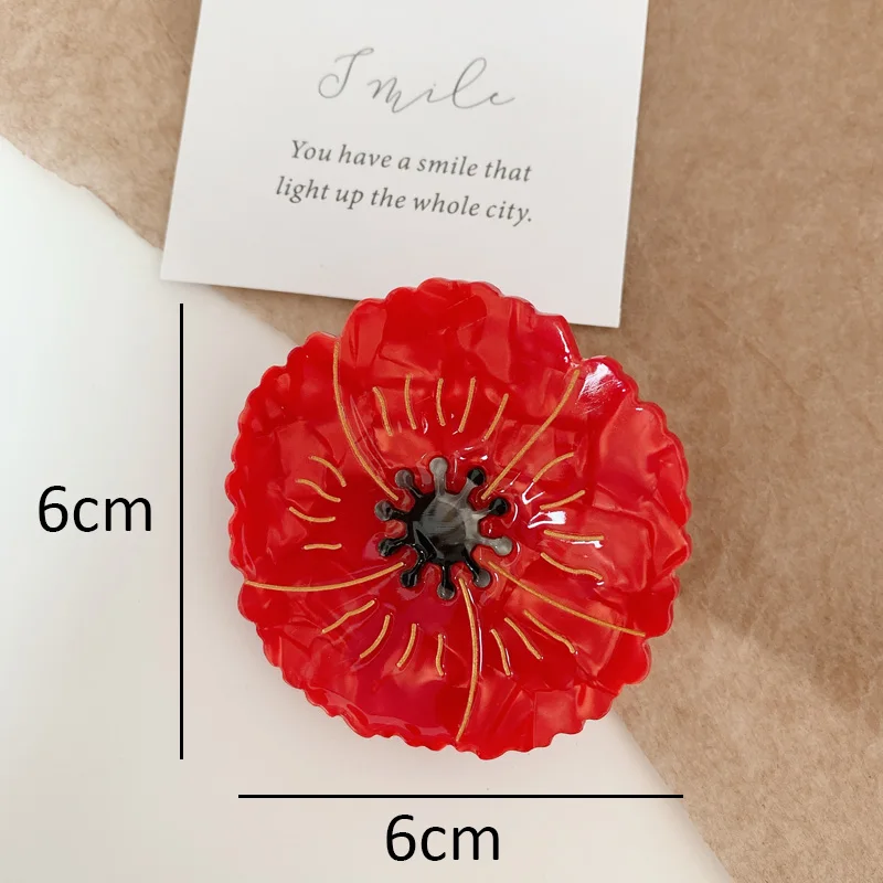 hair clips for fine hair Design Acetic Daisy Tulip Sunflower Rose Lips Face Hair Clip Claws Palm Flower Hairpin for Women New Hair Accessories head wrap for women Hair Accessories