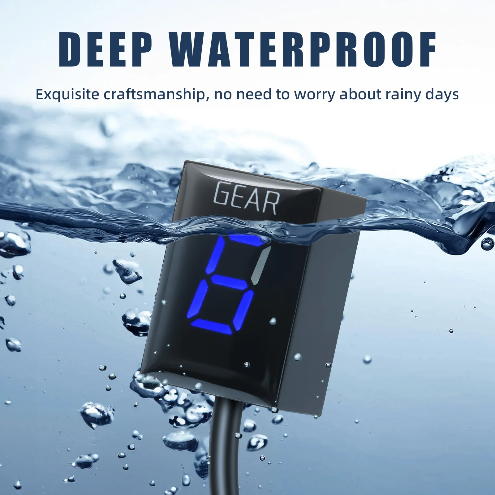 MOQIAOSEIKO Motorrad Ganganzeige Wasserdicht - Kompatibel Mit Yamaha FZ8 FZ1 Fazer