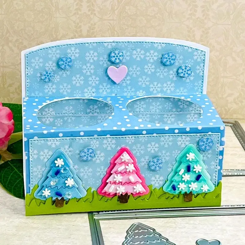 Dressing Screen Pop-Up Stand-Up New Cutting Dies Scrapbook Diary Decoration Embossing Template Diy Greeting Card Handmade