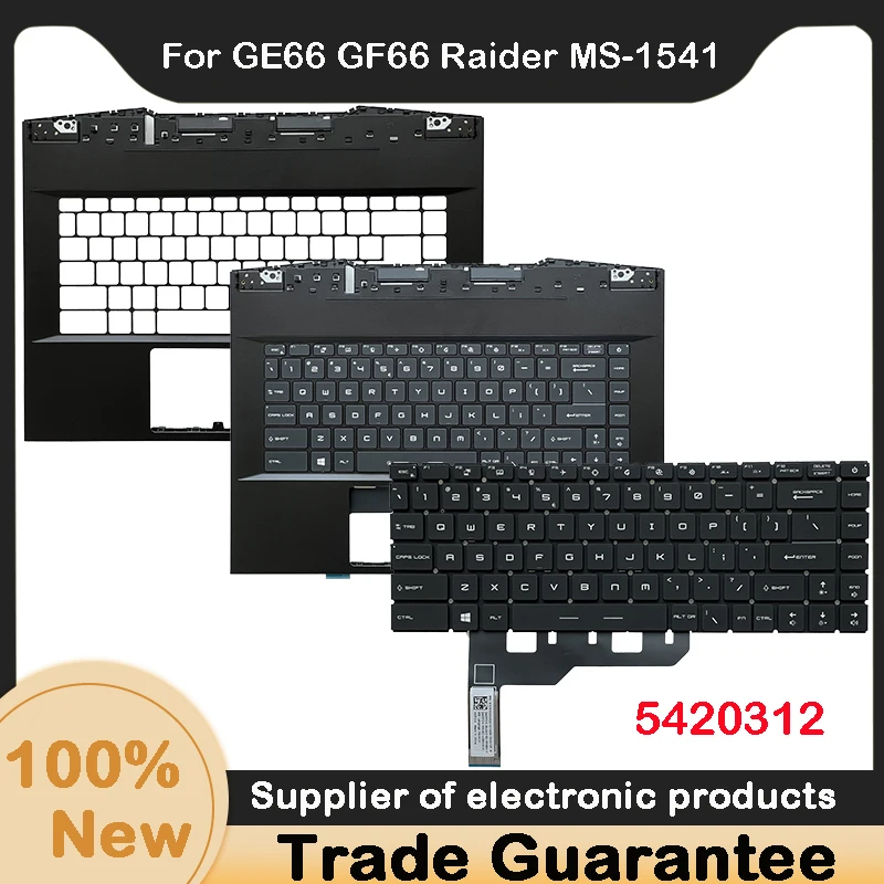 Nuovo Per Tastiera Msi Gp66 Ge66 Raider Ms-1541 Gs66 Stealth Ms-16V1 Con Cover Per Chiave Rgb/Superiore 5420312