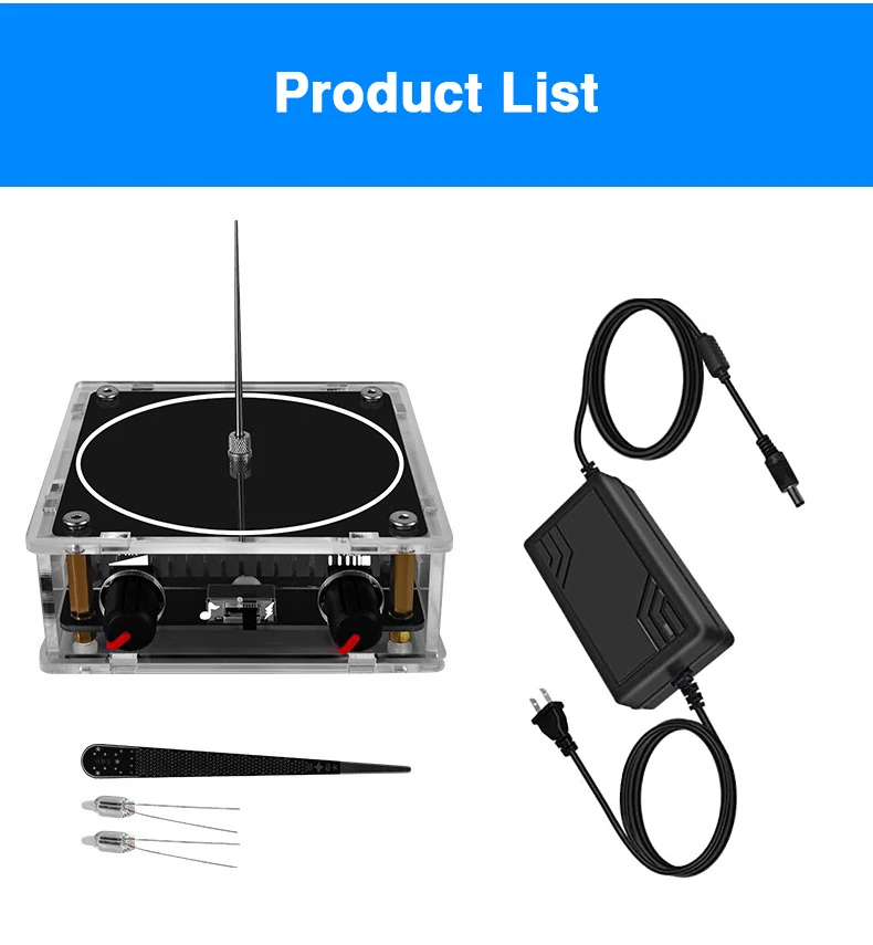 Music Tesla Coil Bluetooth/AUX Dual Mode Music Box Artificial Lightning Touchabl