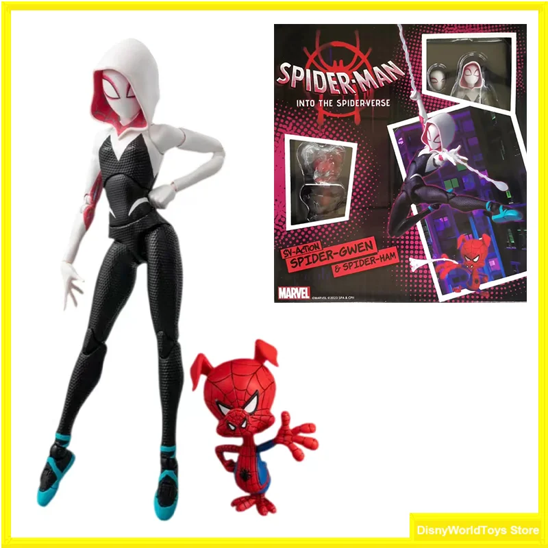 100% Originale Sv-Action Spider-Man: Nel Spider-Verse Spider-Honduras Spider-Ham Anime Action Collection In Stock Figure Model