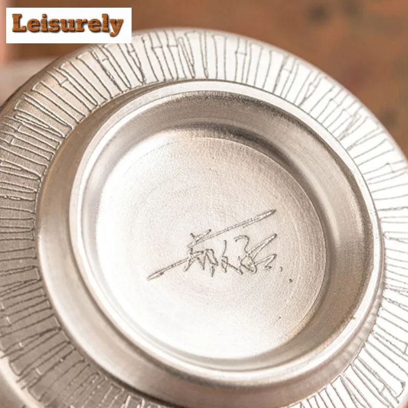 Luxury 999 Gilded Silver Green Bamboo Tea Set Complete Set Aesthetic Tea Ceremony Set Teapot And Tea Cup Set Chinese Teaset Gift