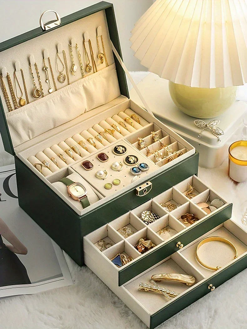 1PC Jewelry Storage Box | Necklace Earrings Organizer Case | Elegant Jewelry Gift Box P... - SKU JSB01217 - UGI Packaging