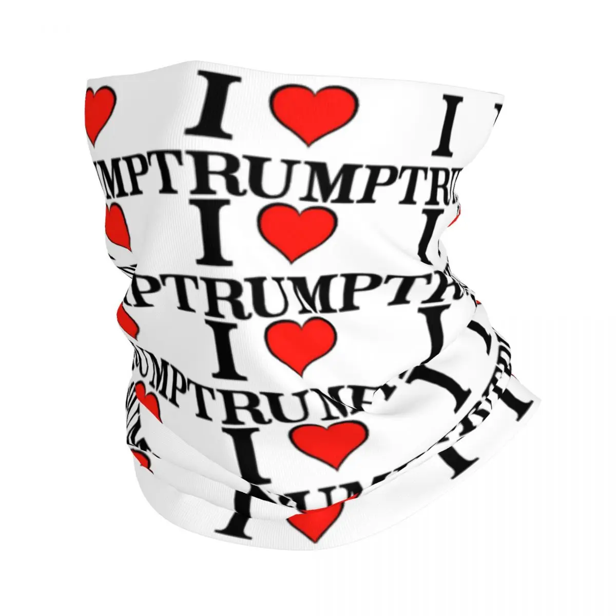 

Бандана I Love с Дональдом Трампом, шейный платок с принтом, Балаклава, многофункциональный шарф для езды на велосипеде и бега, унисекс, для взрослых, всесезонный