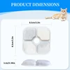 6/12/18/24PCS Activated Carbon Replacement Filters For Pet Automatic Drinking Fountain Battery Operated Cat Water Fountain 6