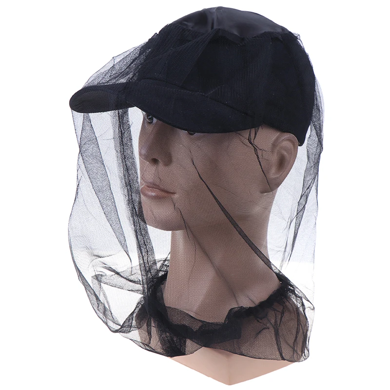 Fabric 45*45cm Midge Mosquito Insect Hat Bug Mesh Head Net Face Protector