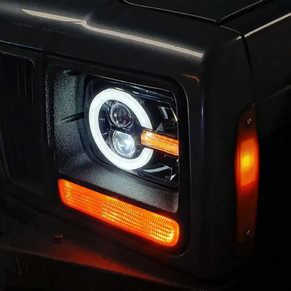 Led Headlight 5x7 Inch Drl Turn Signal Hi-Lo Beam Led Headlamp for Toyota Pickup