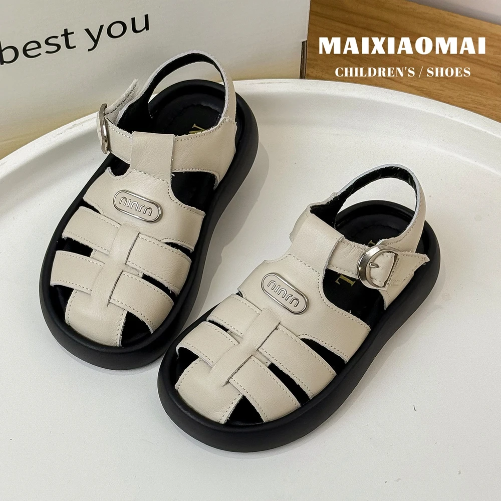 summer new children's sandals boys and girls fashion woven hollow toe beach shoes outdoor sports shoes 6802 children sandals,kids sandals,beach shoes