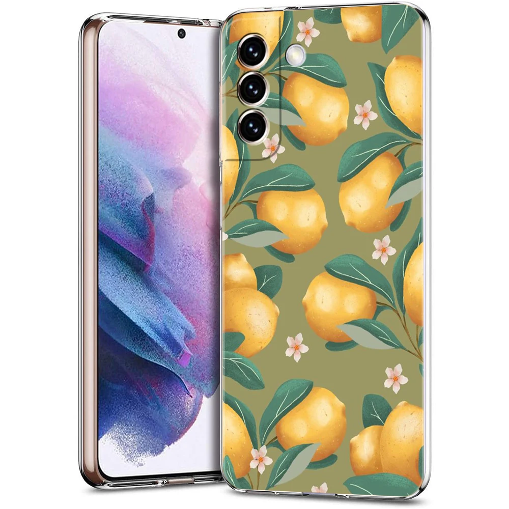 Mediterranean Lemon Transparent Phone Case