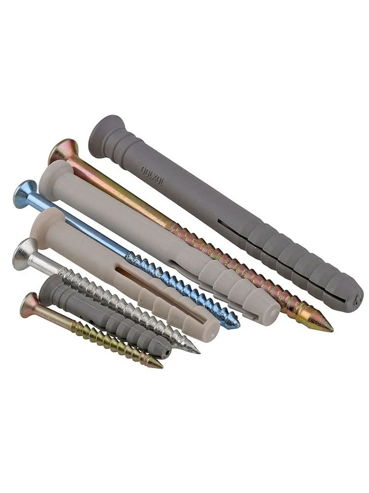 M6 M8 M10 Plastic Self Drilling Drywall and Wall Anchors with Screws Wall Plug Anchor Percussion Expansion Bolt Pipe Column