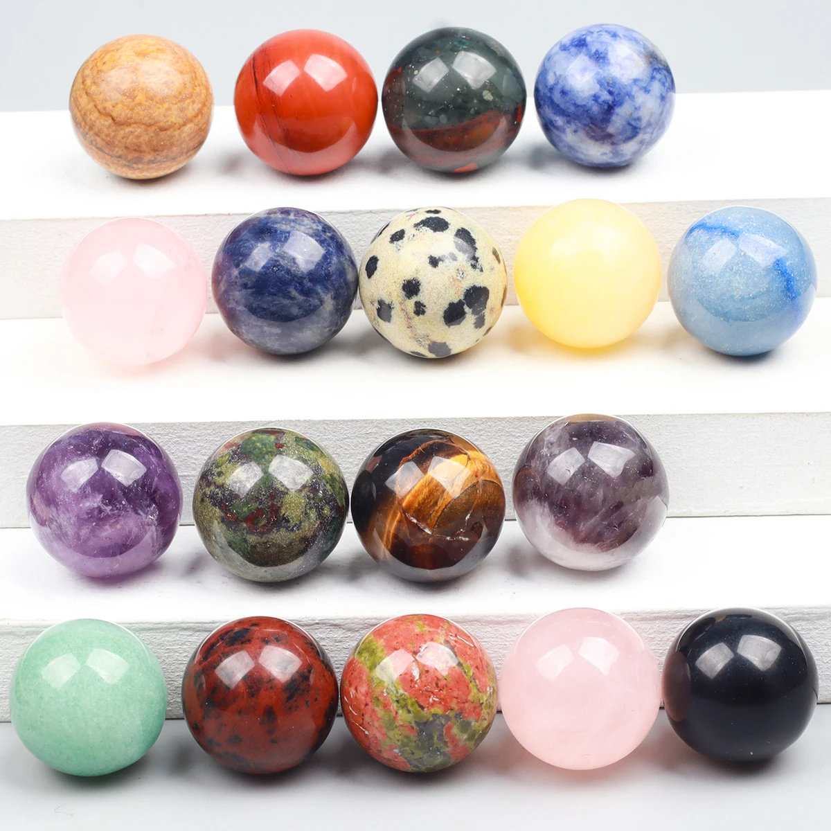 20 mm Crystal Ball Undrill Gemstone Sphere Polished Naturally Love Amethyst Bead spiritual energy balance meditation gift crystal stone