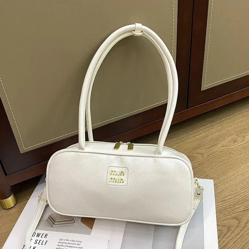 حقيبة ساعي نسائية أنيقة بلون موحد 2025، حقيبة بوسط...