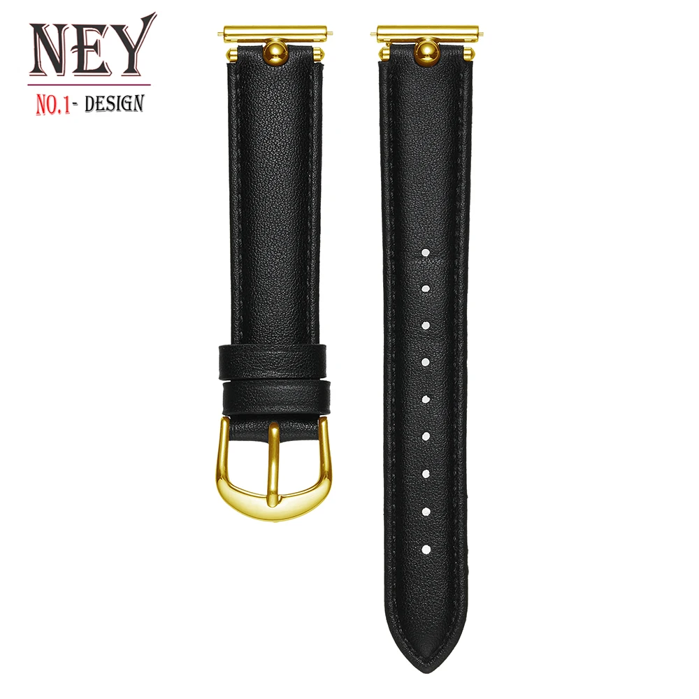 luxury Leather loop for Samsung Galaxy watch 6/5/pro/4/classic 43mm 47mm 20mm band Genuine Design bracelet Huawei Gt 2-2e strap