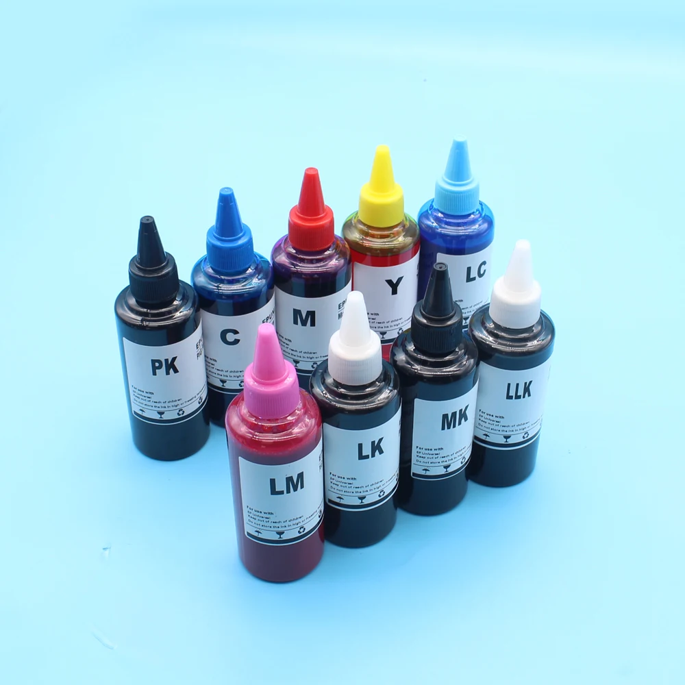 9 X 100ML Premium Pigment Ink for Epson Surecolor P600 P800 P608 P808 R3000 Stylus Pro3880 3800 3850 3890 3885 Refill Ink