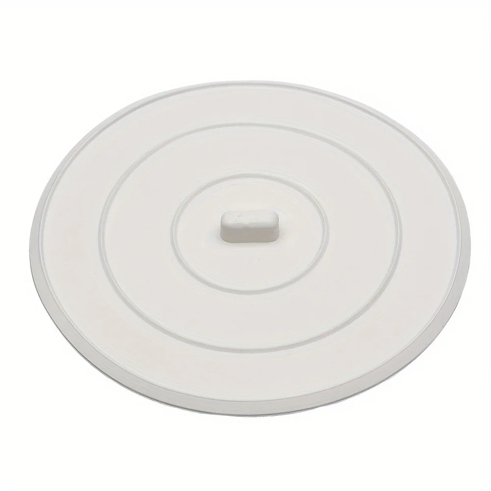 Flat Suction Sink Plug Silicone Bathtub Plug Silicone Drain Plug Hair Shower Flat Suction Cup Cover bathroom sink plug bathtub stopper 1pc