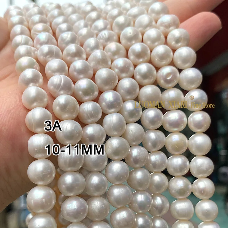 4-12MM AAA Natural Freshwater Pearls Round Potato Shape Loose Spacer Beads for Jewelry Making Diy Bracelet Earrings Accessories 2
