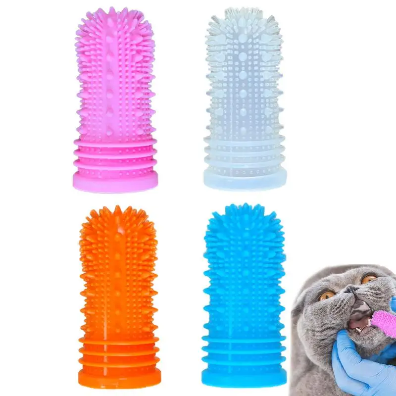 Spazzolino Da Denti Per Cani Spazzolino Da Denti Per Gatti Confezione Da 4 Kit Spazzolino Da Denti Per Animali Domestici Spazzolino Da Denti Per Anima
