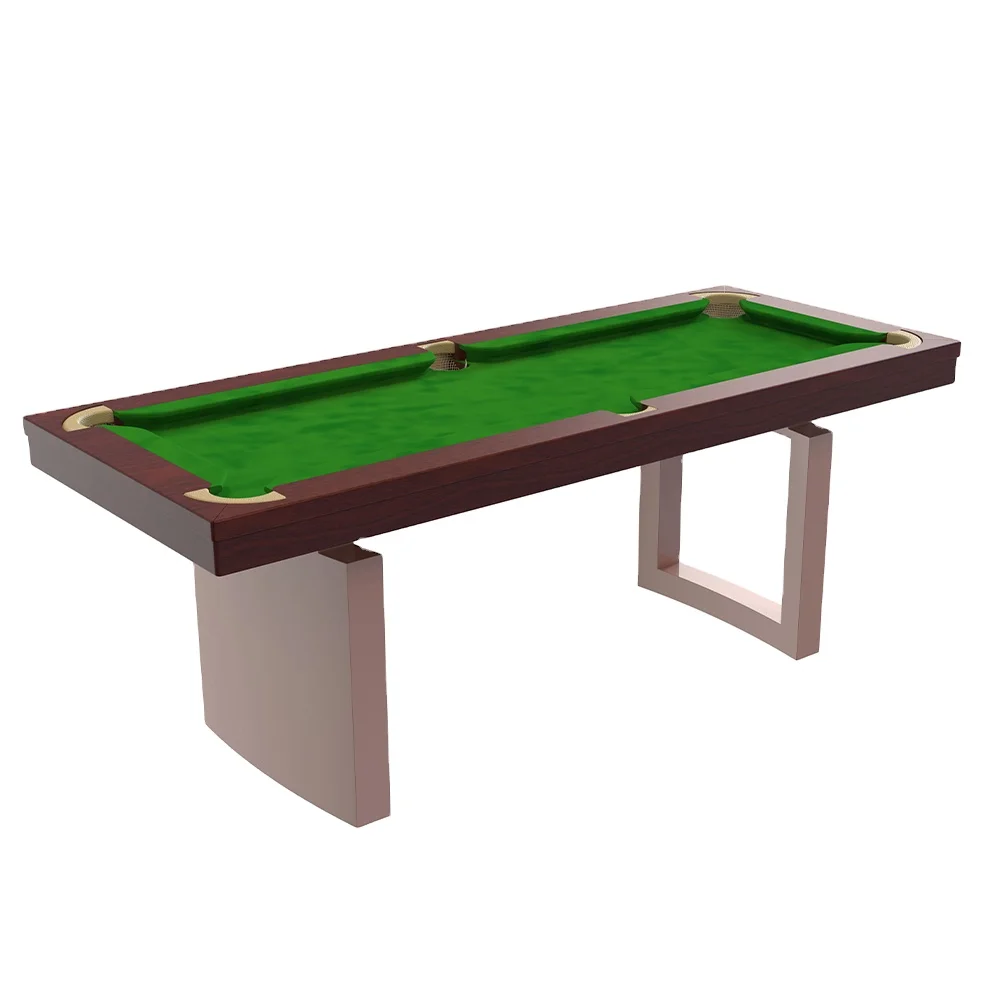 Home and Office Billiard Table with Sleek Metal Legs and Colors