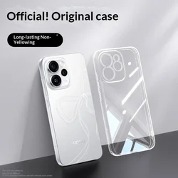Flexible Durable Clear TPU Silicone Phone Case - 360° Shockproof Transparent Shield for OPPO Reno15 (Clear)