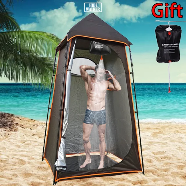 Heavy Duty Shower Tent Outdoor Camping Portable Toilet Tent Privacy Changing Room for Seaside Beach Travel Removable Bathroom 1