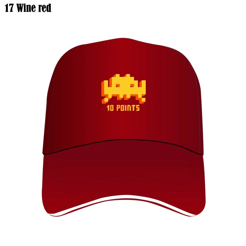 Space Invasers It Crowd 10 Punti Retro Arcade Videogioco New Bill Hats One Size Cotton Bill Hats Men Summer Fashion Bill Hats E