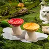 Cute Cartoon Mushroom Ceramic Pet Bowl High Foot Protection for Cervical Spine Feeder  for Puppy Dog Small Cat Pet Accessories 2