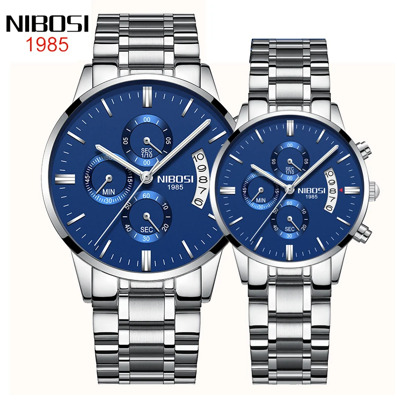 Tanio NIBOSI chronografu mody zegarki dla sklep
