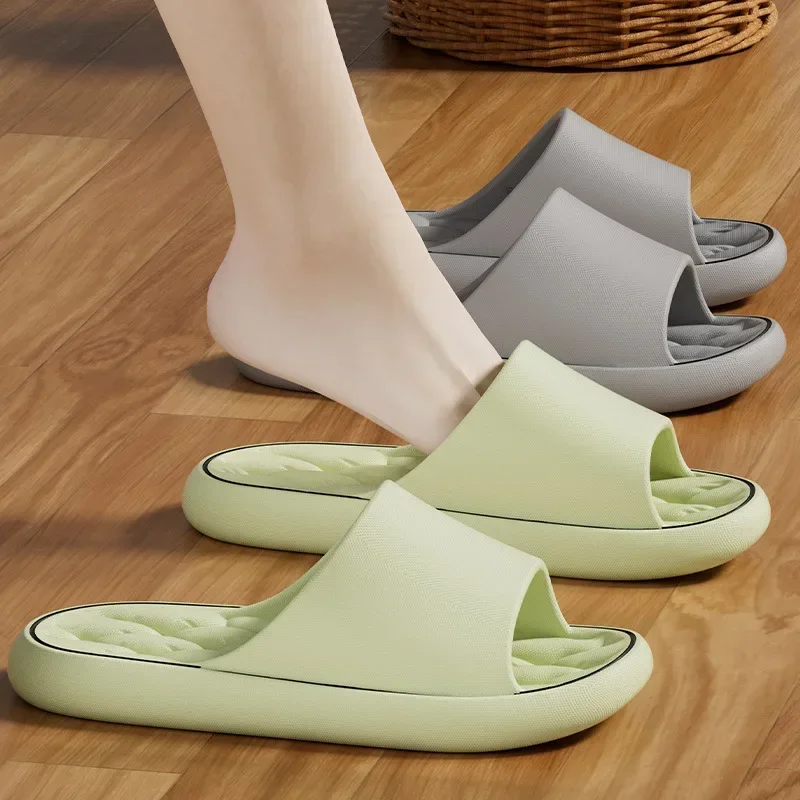 Slippers Sandals Thick Platform Bathroom Home Slippers Women Fashion Soft Sole EVA Indoor Slides Woman Sandals Summer Non-slip Flip Flops
