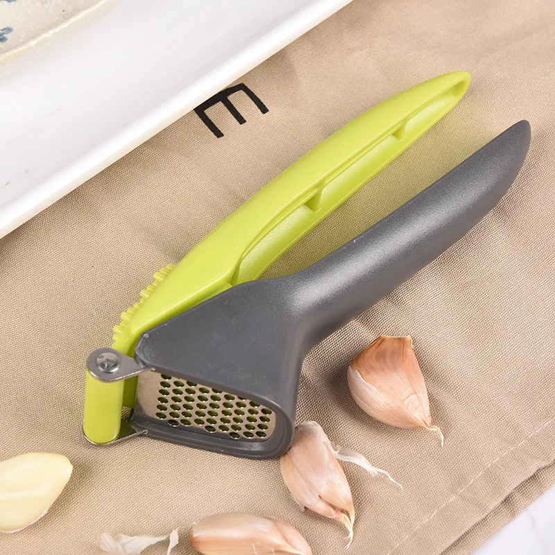 

Stainless Steel Garlic Press Crusher Multifunction Handheld Ginger Garlic Mincer Home Cooking Vegetables Squeezer Masher Tools