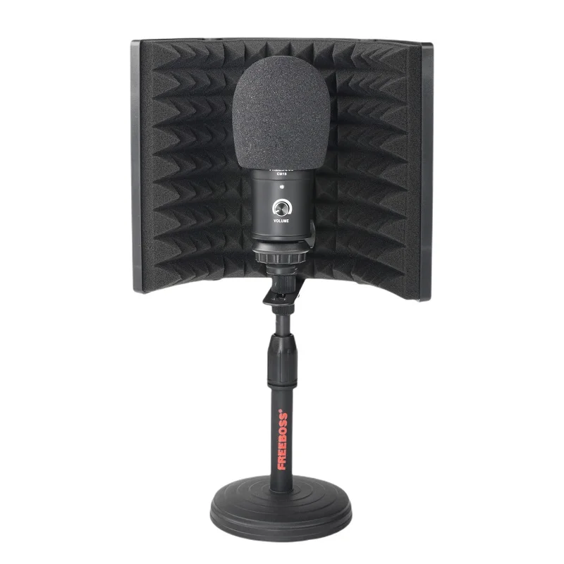 FREEBOSS Condenser USB Microphone Metal Cardioid Computer Recording Mic Live Gaming Streaming Broadcast Karaoke CM18 For Youtube usb microphone Microphones