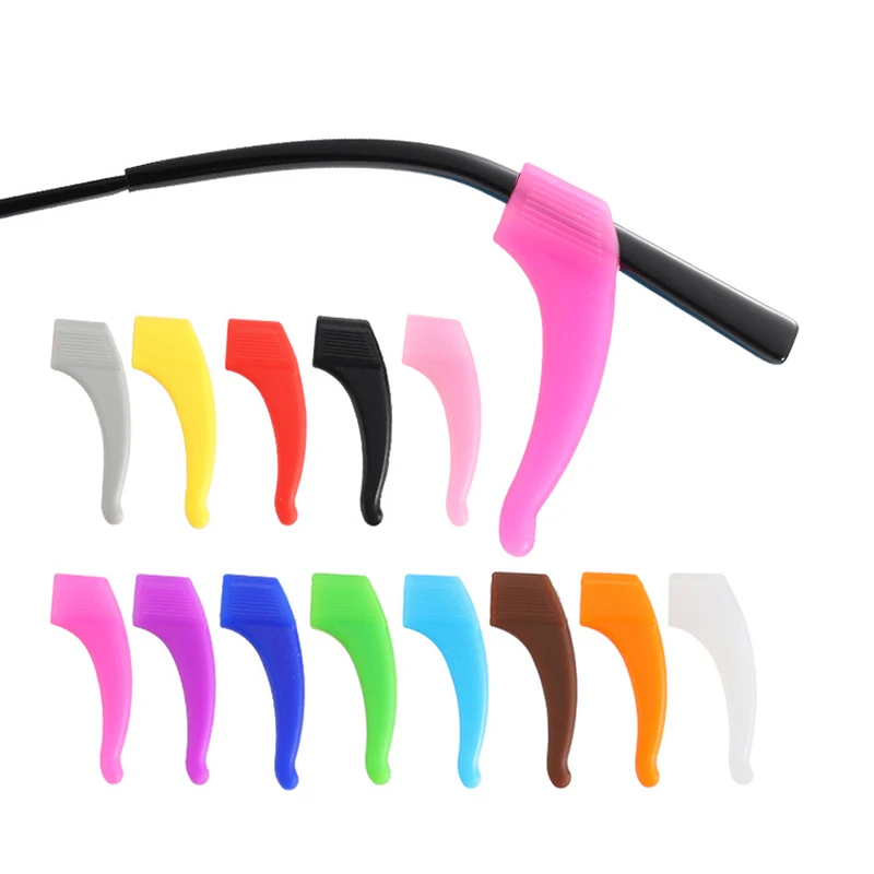 10pairs Colorful Silicone Anti-slip Holder For Glasses Accessories Ear Hook Sports Eyeglass Temple Tip