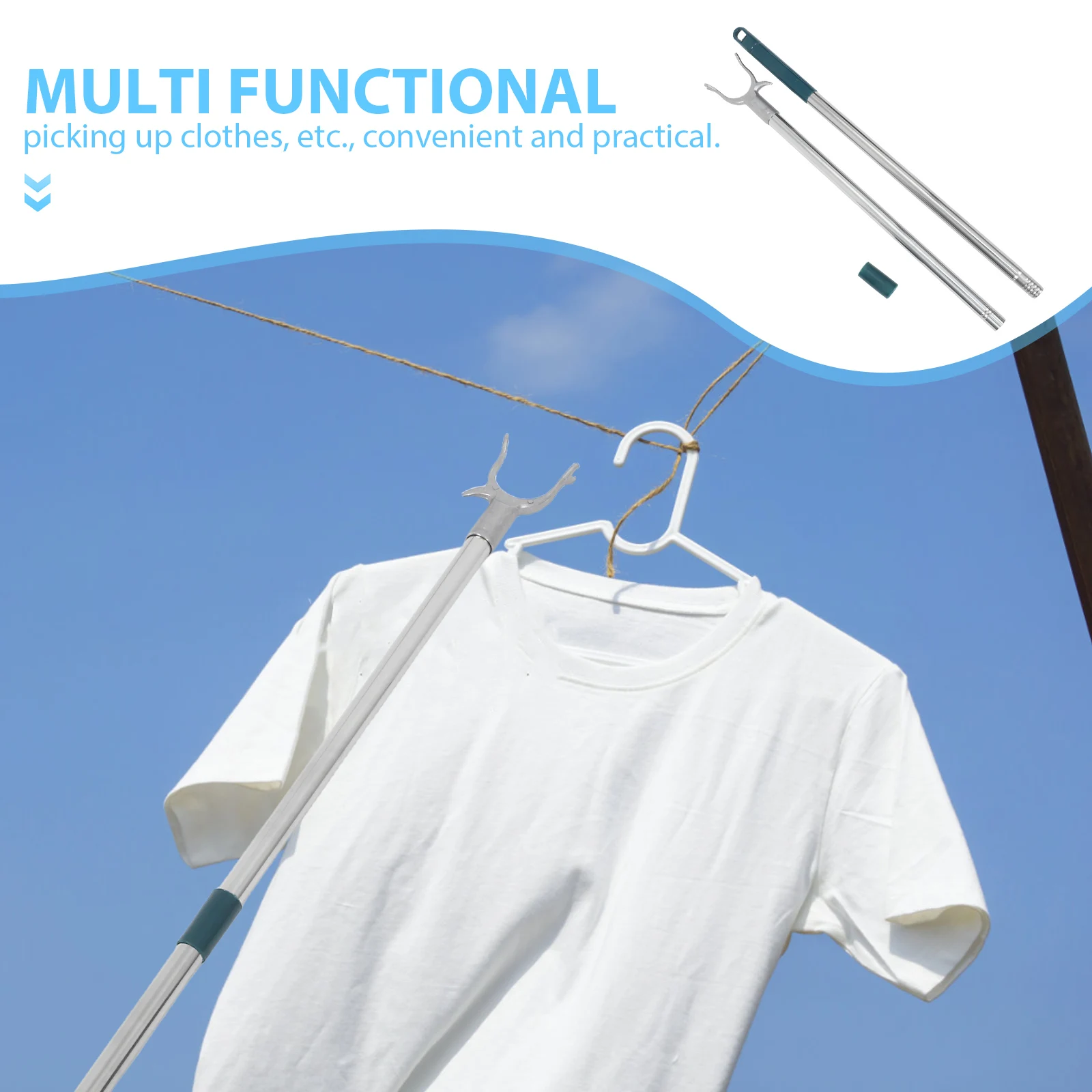 Balkon Vork Pole De Hangers Voor Kleding Intrekbar... – LovingPrices