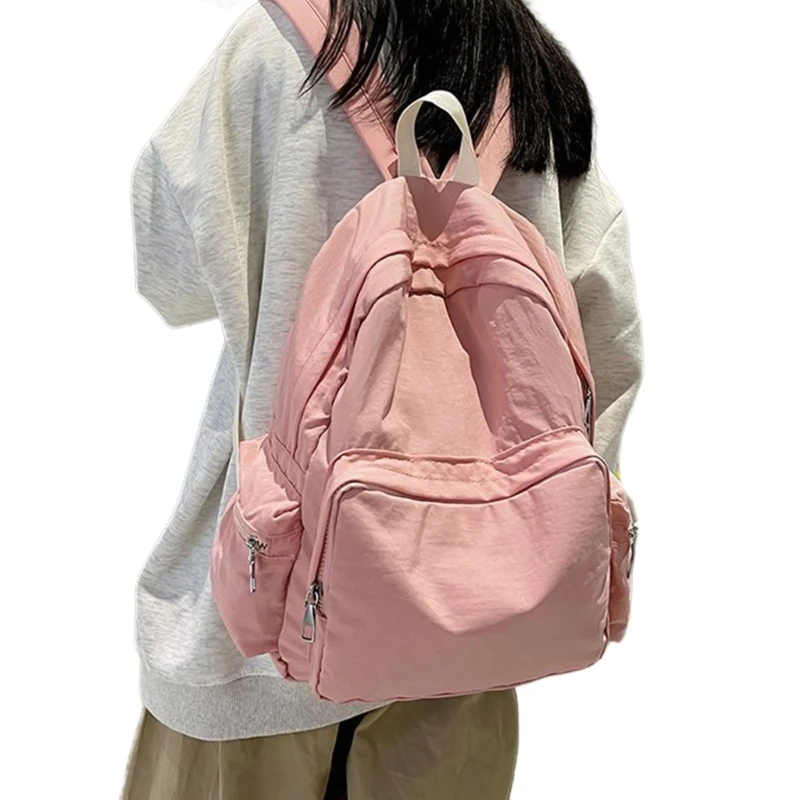 Shoulder Bag Bookbags for Girl Student Splashproof Rucksack Nylon Schoolbag
