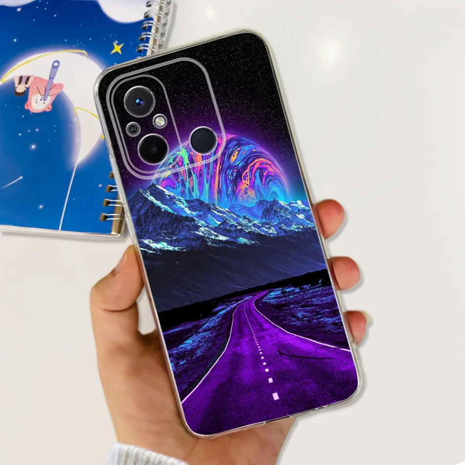 Soft Silicone Case - Cute Painted Transparent TPU Back Cover
