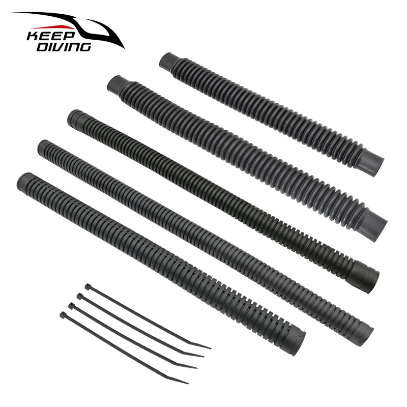 1Pcs Scuba Diving Round Corrugated Hose For Buoyancy Control Device Various Specifications Fit Jacket BCD Wing Sidemount BC diving hose clip