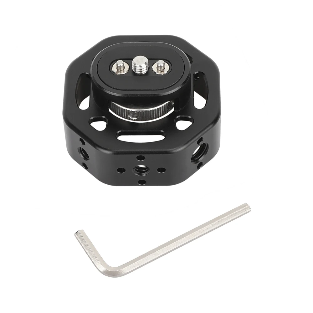 Camera Round Side Handgrip with 1/4"-20 Thumbscrew Mount Rosette Arri Style Hand
