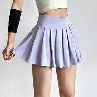 Sports short skirt women summer anti-walk yoga pants running fitness clothes quick dry breathable high waist pleated skirt - Image 6