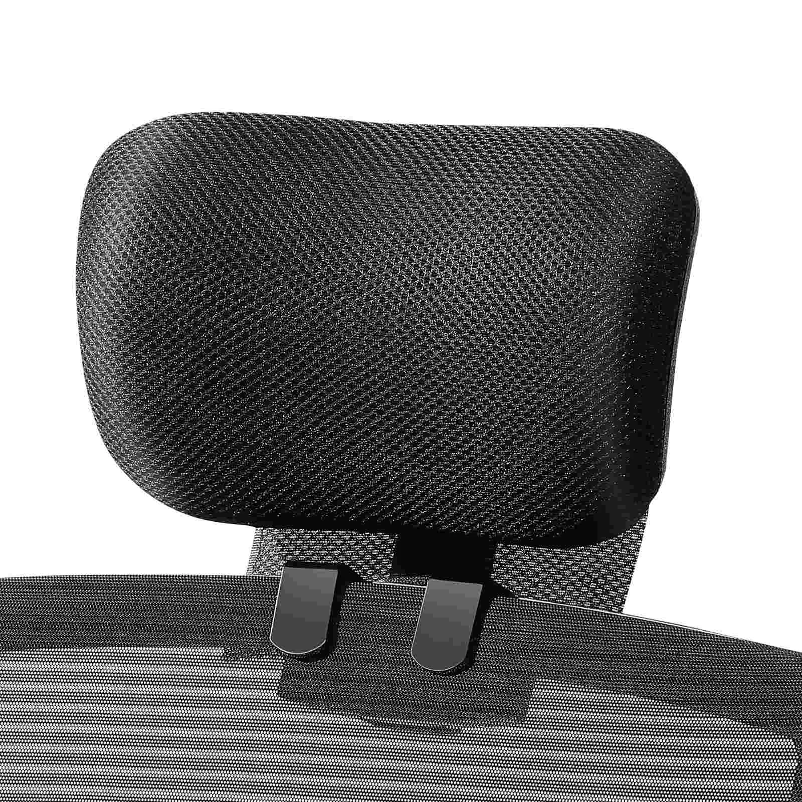 2Pcs Adjustable Headrest Pillow Office Chair Neck Support Computer Chair Headrest Attachment Ergonomic Breathable Mesh Chair