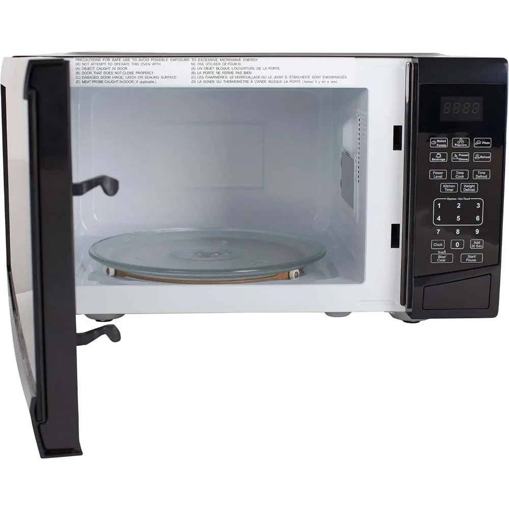 Microwave Oven, 0.9 Cu.Ft. 900-Watts Compact with 10 Power Levels and 6 Pre-Set Cooking Settings, Speed Defrost, Glass Turntable 4