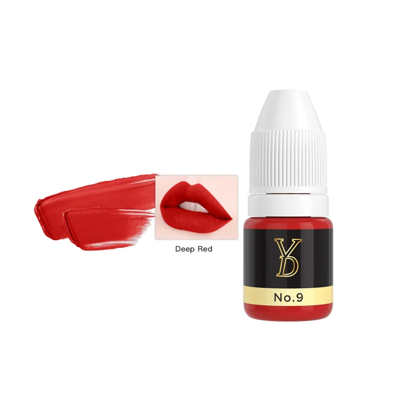 3ML Semi Permanent Makeup Tattoo Lips Eyebrows Eyeliners Pigments 10 Colors Sample Inks Tattoo Women Beauty Supplies