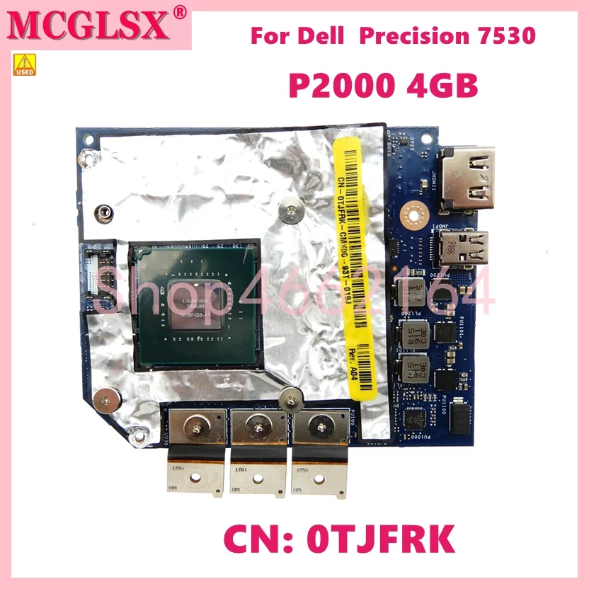 Scheda Grafica Video P2000 4Gb N18P-Q3-A1 Cn: 0Tjfrk Per Scheda Madre Portatile Dell Precision 7530 Spedizione Gratuita Usata